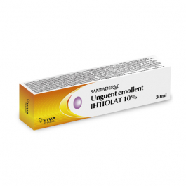 Santaderm Ihtiol 10 30ml Unguent Vitalia Namalyava srbezha i prekomernoto vtvrdyavane i udebelyavane na kozhata. santaderm ihtiol 10 30ml unguent vitalia