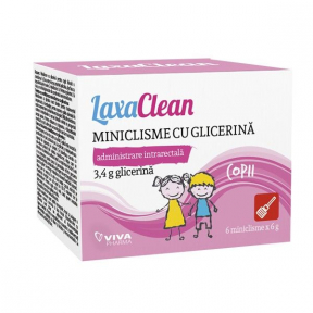Laxaclean miniclisme copii, 6 buc, Vivafarm