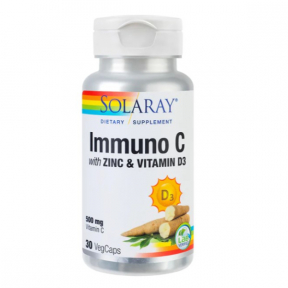 Immuno C plus Zinc si Vitamina D, 30cps, Solaray