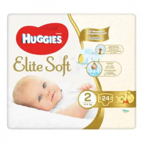 HUGGIES - ELITE SOFT (2) 24 - (4-7KG)