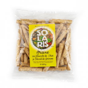 Grisine cu seminte de chia si faina de quinoa, 100g, Solaris