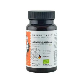 Ashwagandha ecologica, extract 5%, 60 capsule, REPUBLICA BIO