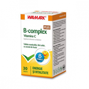 B Complex + vit C, 30 comprimate, Walmark