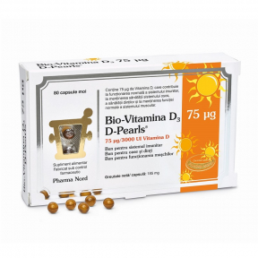 BIO-Vitamina D3, D-Pearls, 80cps, Pharma Nord
