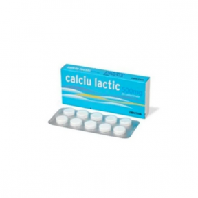 Calciu Lactic, 500mg, 20 comprimate, Zentiva