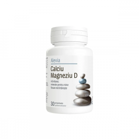 Calciu Magneziu si Vitamina D, 30 capsule, Alevia