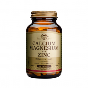 Calcium Magnesium Plus Zinc, 100 tablete, Solgar