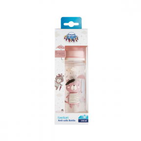 Biberon anticolic gat larg, 240ml, PP Bonjour Paris Pink, 35/232, Canpol Babies