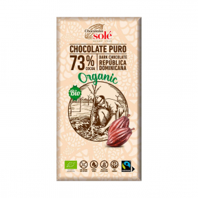 Ciocolata cu 73% cacao, 100g, BIO, Chocolates Sole
