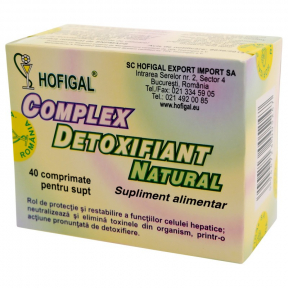 Complex detoxifiant, 40 cpr, HOFIGAL
