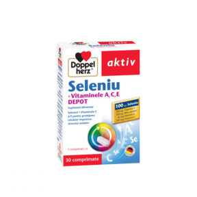 Doppelherz Aktiv Seleniu+Vitamine A,C,E DEPOT, 30 cpr, Doppelherz 
