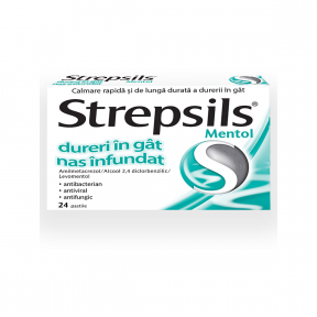 Strepsils mentol, 24 pastile, Reckitt Benckiser