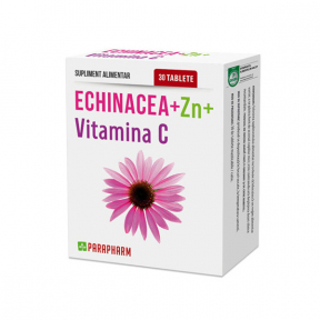 Echinacea + Zinc + Vitamina C, 30 tablete, Parapharm