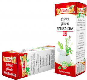 Extract Gliceric Antidiabetic Natura-Diab, 50ml, Adnatura