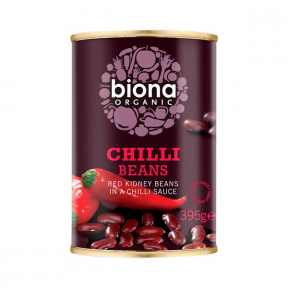 Fasole rosie in sos chilli, BIO, 395g, Biona Organic