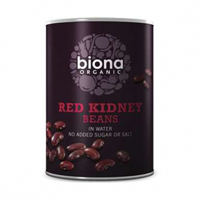 Fasole rosie boabe Red Kidney, conserva, BIO, 400g, Biona Organic