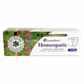 Pasta de dinti Homeopatic, 50ml, GennaDent, VIVA NATURA