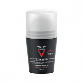 Deodorant roll-on, Vichy Homme Control Extrem, eficacitate 72h, 50 ml, Vichy