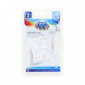 Tetina ortodontica de silicon flux mare, 2 bucati, 18/127, Canpol Babies