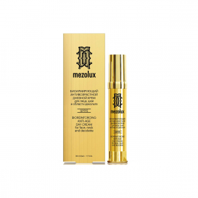 Crema bio-consolidanta de zi anti-imbatranire pentru fata gat si zona decolteului, SPF 15, 30ml, Mezolux
