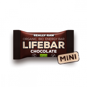 Lifebar baton cu ciocolata, RAW BIO, 25g, Lifebar