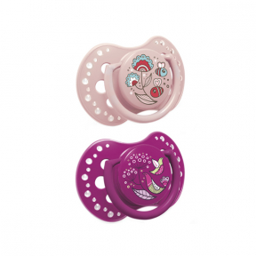 Suzeta Silicone Dynamic , 3-6luni, 2 pcs Folky Fata, Lovi