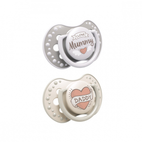 Suzeta Silicone Dynamic 3-6 luni, 2 pcs, I love, Lovi