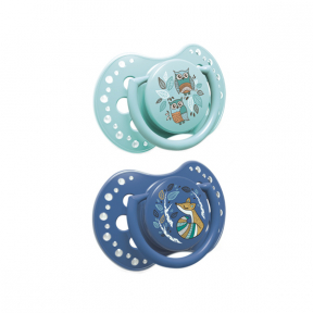 Suzeta Silicone Dynamic , 6-18 luni, 2 pcs Folky Baiat, Lovi