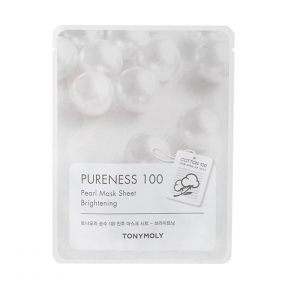 Masca pentru luminozitate, PURENESS 100, cu perla, TONYMOLY