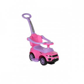 Masinuta de teren cu maner parental, muzica, sunete si lumini, Pink LORELLI
