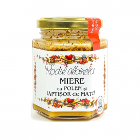 Miere cu polen si laptisor de matca, 200g, PRISACA TRANSILVANIA