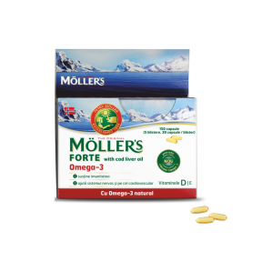 Omega 3 Forte, 150 capsule, Moller's
