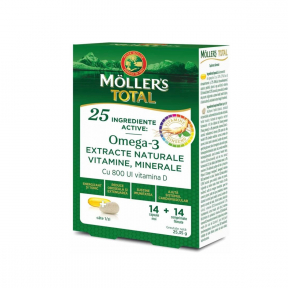 Moller's Total, 14 capsule + 14 comprimate, Moller's