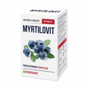 Myrtilovit-recomandat pt diabetici, 60 tab-Parapharm