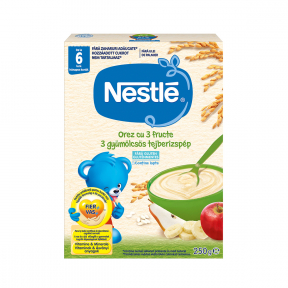 Cereale din orez cu 3 fructe, 6+ luni, 250g, Nestle