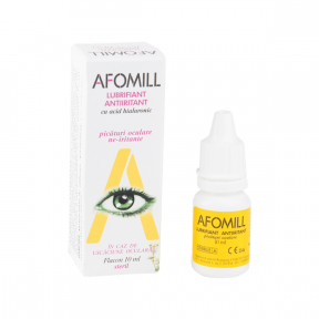 Picaturi oculare umectante lubrifiante (lacrimi artificiale), 10ml, AFOMILL