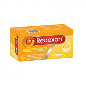 Vitamina C,  1000mg, lamaie, 30cpr efervescente, Redoxon
