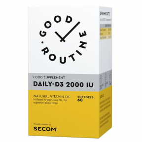 Good Routine - Daily D3 2000 IU, 60cps moi, Secom 