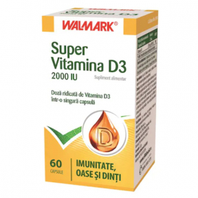Super Vitamin D3 2000UI, 60cps, Walmark