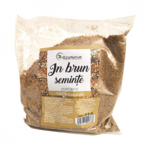 In brun seminte zdrobite, 250g, Econatur