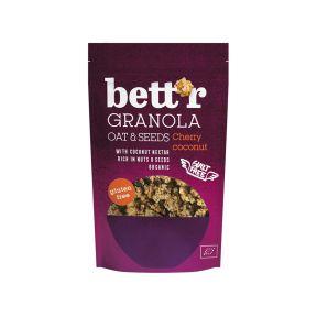 Granola cu cirese si cocos, BIO, fara gluten, 300g, Bettr