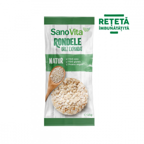 Rondele simple din orez, 56g, SanoVita 