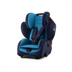Scaun auto pentru copii fara Isofix Young Sport Hero Xenon Blue, grupa 1-2-3, 9-36kg, Recaro