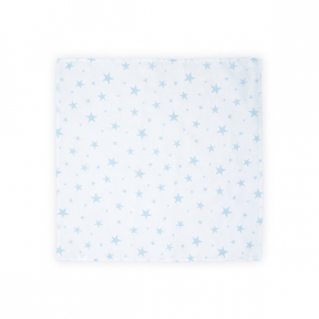 Scutec pled muselina, 80x80 cm, Blue Stars Lorelli