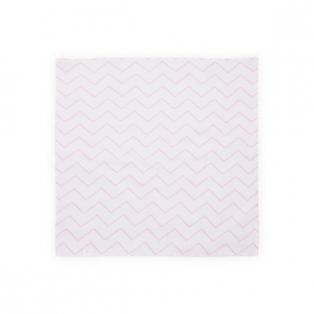 Scutec pled muselina, 80x80 cm, Pink Lines Lorelli