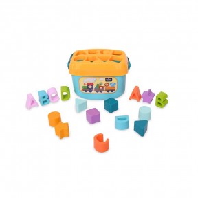 Set jucarii cuburi de construit, 16 piese, diferite forme, Lorelli
