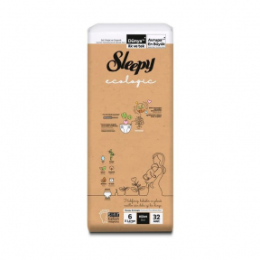 Scutece chilotei ecologic, nr.6XL, 11-18kg, 32buc, Sleepy
