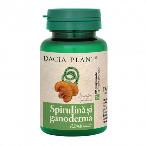 Spirulina si ganoderma, 60comprimate, Dacia Plant