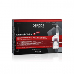 V DERCOS Aminexil Clinical 5 Barbati Impotriva caderii parului, 21X6ml, Vichy