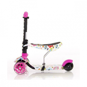 Trotineta pentru copii, Smart, pink flowers, LORELLI